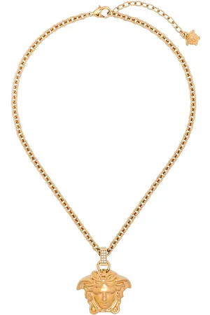 VERSACE La Medusa crystal-embellished necklace