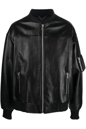MISBHV X Ufo361 leather bomber jacket