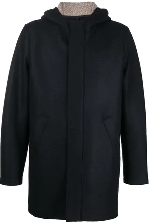 Harris Wharf London Hooded felt coat