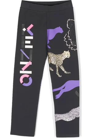 Kenzo Animal-logo-print leggings