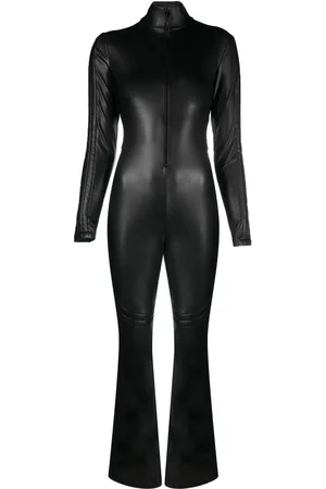 Wolford Vegan-leather cut-out jumpsuit