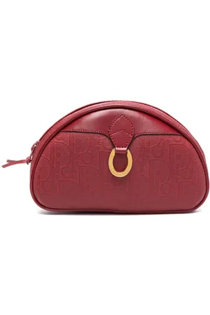 Dior 1980s Trotter pattern pouch