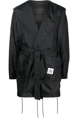 Fumito Ganryu Belted long-sleeve Rain Gown