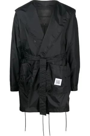 Fumito Ganryu Reflective panel hooded raincoat