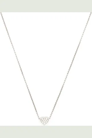 Chopard 18kt white gold My Happy Heart diamond necklace