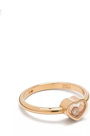 Chopard Women Rings - 18kt rose gold My Happy Heart diamond ring