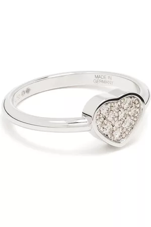 Chopard Women Rings - 18kt white gold My Happy Heart diamond ring