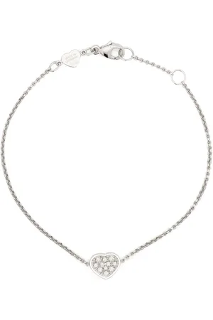 Chopard 18kt white gold My Happy Heart diamond bracelet