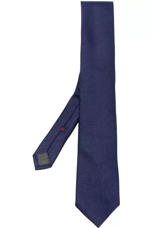 Brunello Cucinelli Men Bow Ties - Textured pointed-tip tie