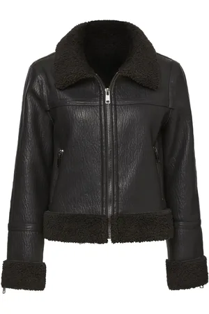 Unreal Fur Berlin faux-shearling trim jacket