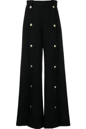 ROSETTA GETTY High-waisted wide-leg trousers
