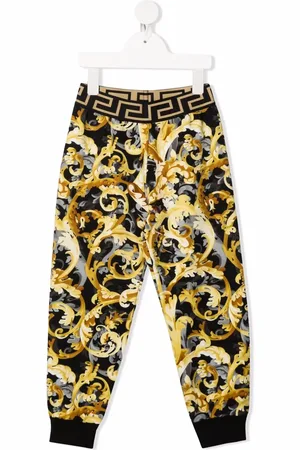 VERSACE Baroccoflage-print elasticated-waistband trousers