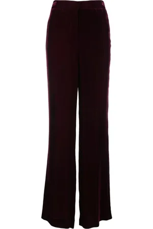 Stella McCartney Wide-leg velvet trousers