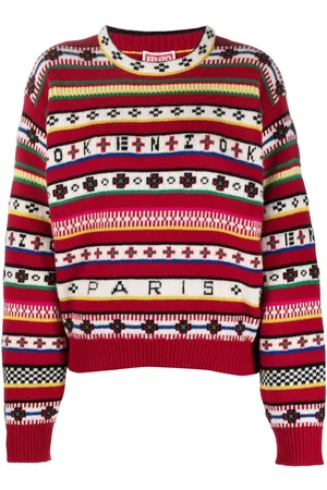 Kenzo Intarsia-knit logo jumper