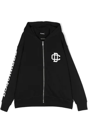 Dsquared2 TEEN logo-print zip-up hoodie