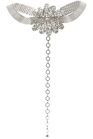 Alessandra Rich Daisy crystal-embellished necklace