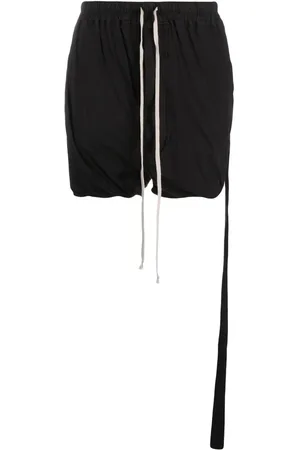 Rick Owens Drawstring-waist track shorts