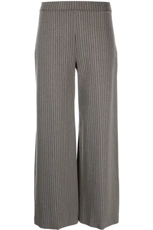 ROSETTA GETTY Herringbone flared trousers