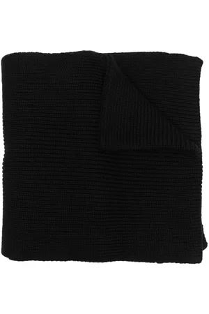 Z Zegna Men Scarves - Logo-embroidered knit scarf