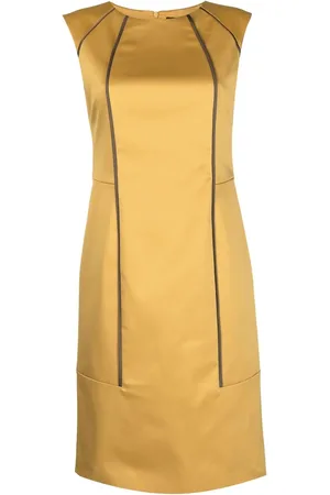 Paule Ka Piped-trim shift dress