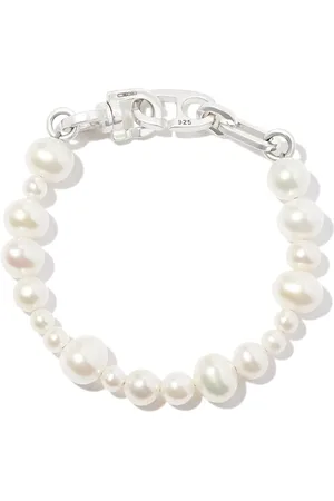 M. COHEN Pearl chain-link bracelet
