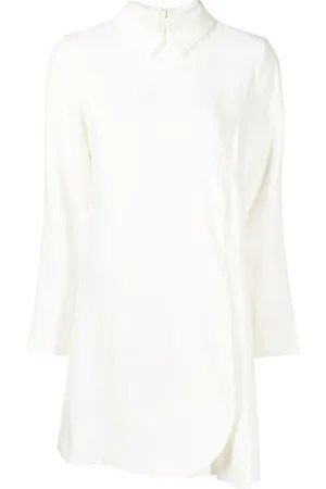 Paule Ka Pleated-panel shift dress