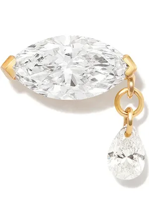 Maria Tash 18kt yellow Teardrop Marquise earring