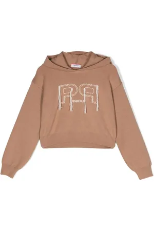 Pinko Logo-embroidered knitted hoodie