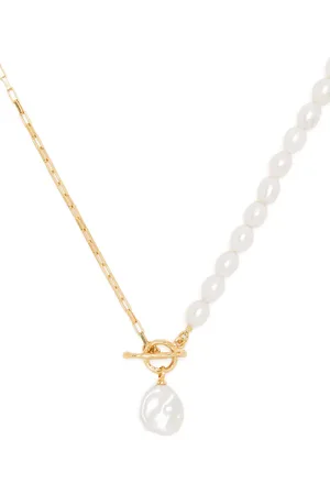 Dower and Hall Luna pearl-charm necklace