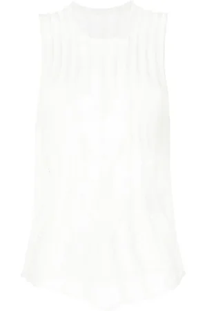 DION LEE Distressed Floats tank top