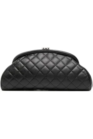 CHANEL 2007 CC diamond-quilted clutch bag