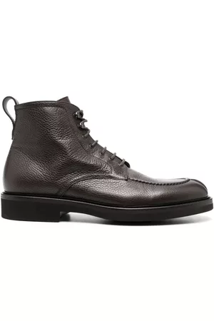 CANALI Leather lace-up boots