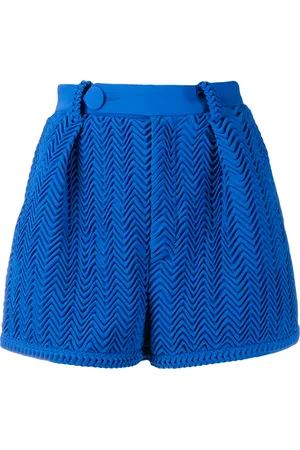 MARCO DE VINCENZO Pleated wave pattern shorts