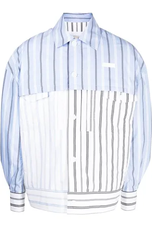 Feng Chen Wang Layered striped jacket