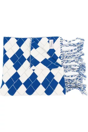 Ader Error Scarves - Knitted diamond-pattern scarf