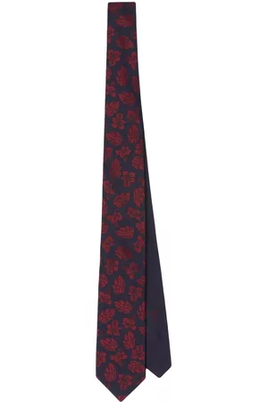 Prada Men Bow Ties - Floral-print silk tie
