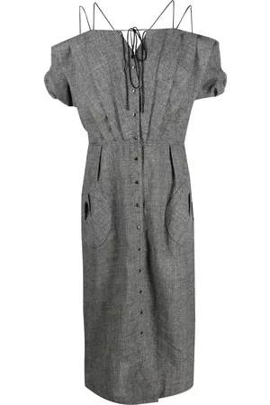 Thierry Mugler Pre-Owned Women Midi Dresses - Tie-fastened midi dress