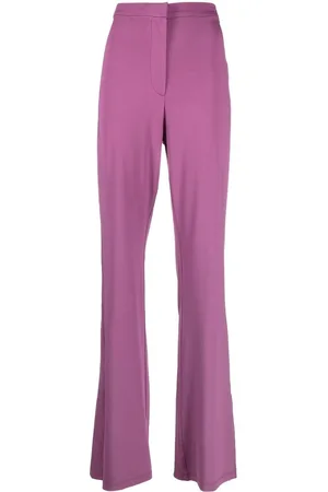 REMAIN Split-cuff high-waisted flared trousers