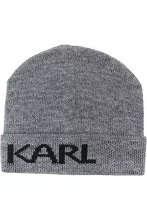 Karl Lagerfeld Men Beanies - Logo-print beanie