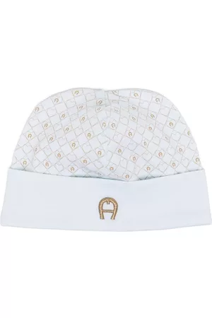 Aigner Kids Logo-embroidered knitted hat