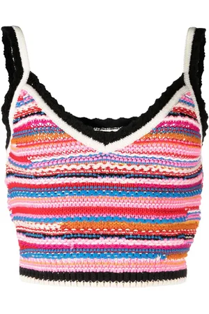 Dsquared2 Striped crochet-knit vest