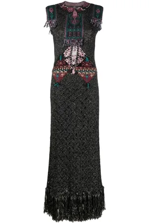 Etro Patterned intarsia-knit dress