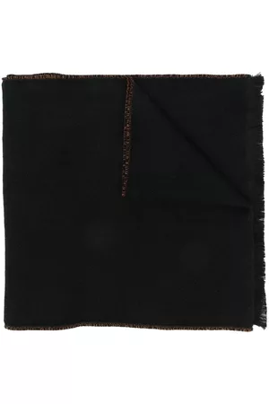 Z Zegna Frayed-edge wool scarf