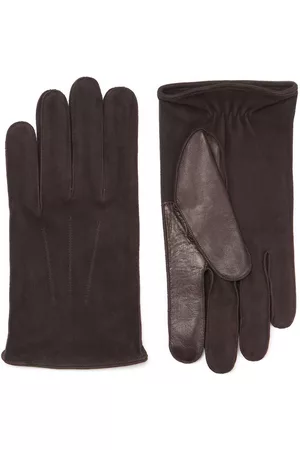 Z Zegna Full-finger suede gloves