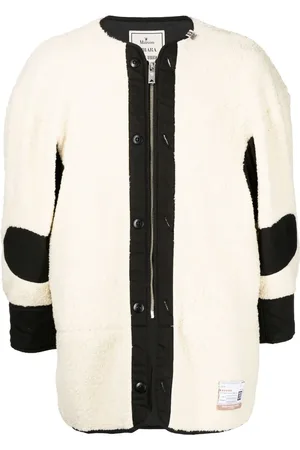 Maison Mihara Yasuhiro Logo-patch fleece jacket