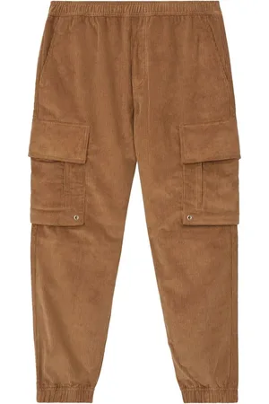 Burberry Logo-plaque corduroy cargo trousers