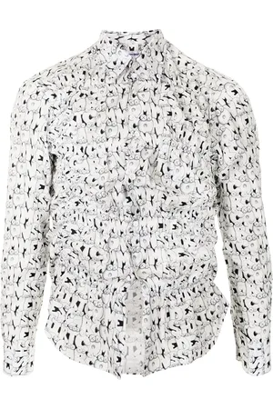 Comme des Garçons Logo-print cotton shirt