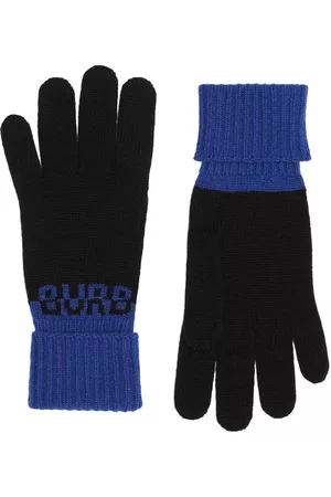 Burberry Men Gloves - Logo-intarsia cashmere gloves