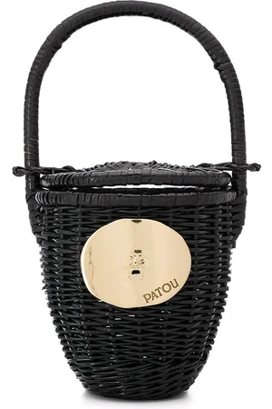Patou Wicker bucket bag