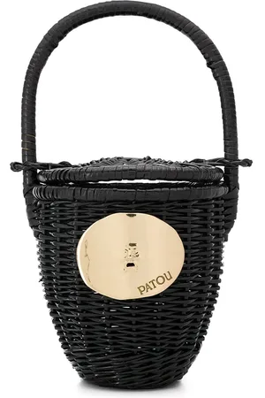 Patou Wicker bucket bag